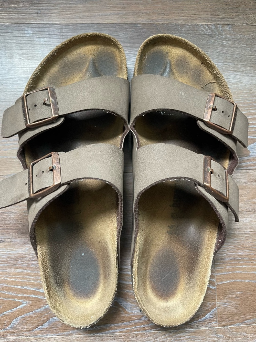 Birkenstock Men's Arizona Birkibuc Sandals Size 11/11.5 US (44 EU)